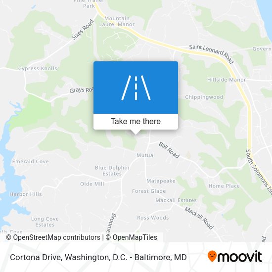 Cortona Drive map