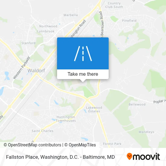 Fallston Place map