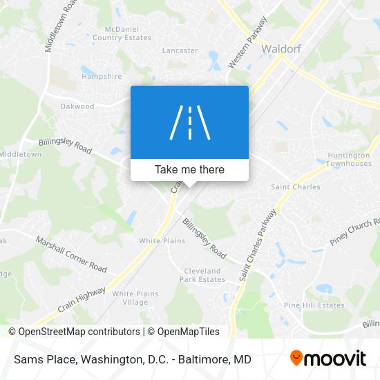 Sams Place map