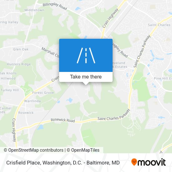 Mapa de Crisfield Place