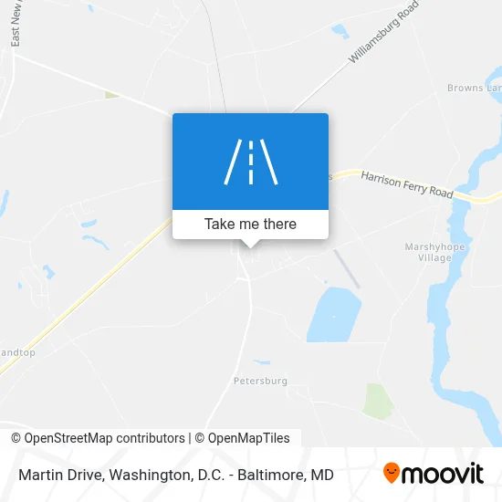 Martin Drive map