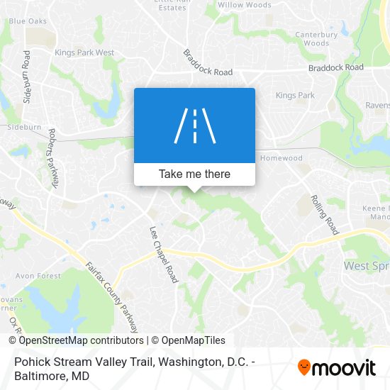Mapa de Pohick Stream Valley Trail