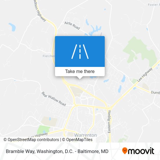 Bramble Way map