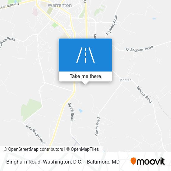 Bingham Road map