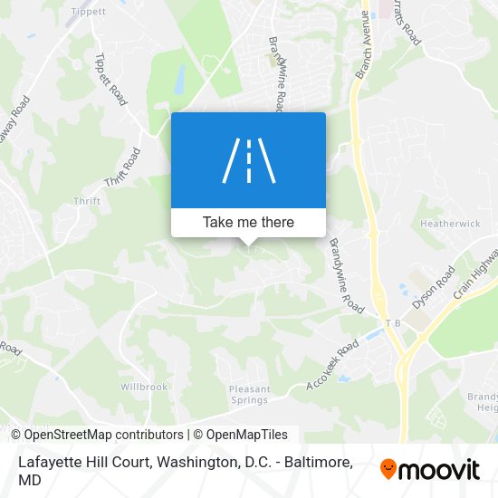 Mapa de Lafayette Hill Court
