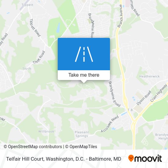 Mapa de Telfair Hill Court