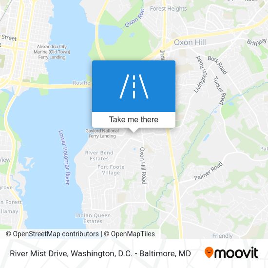 River Mist Drive map