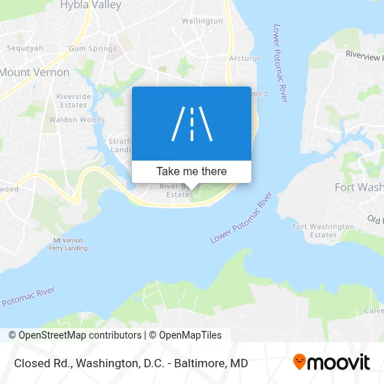Closed Rd. map