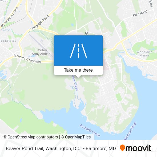 Beaver Pond Trail map