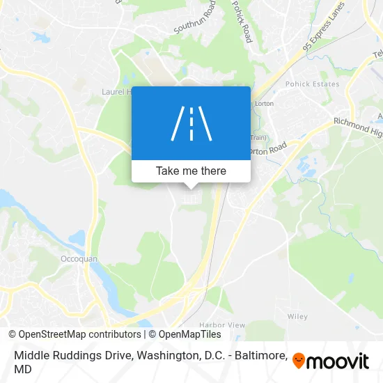 Middle Ruddings Drive map