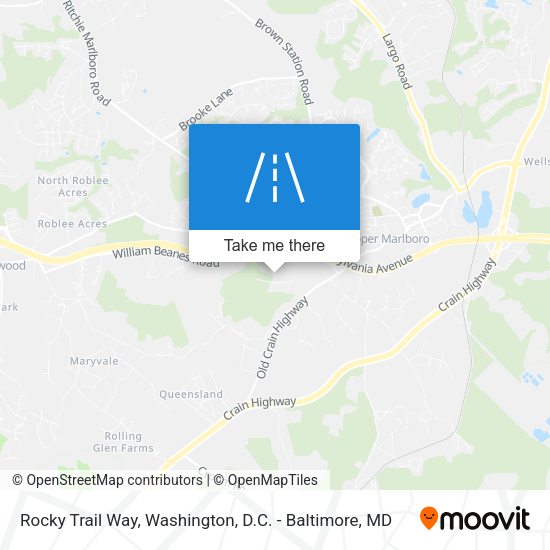 Rocky Trail Way map