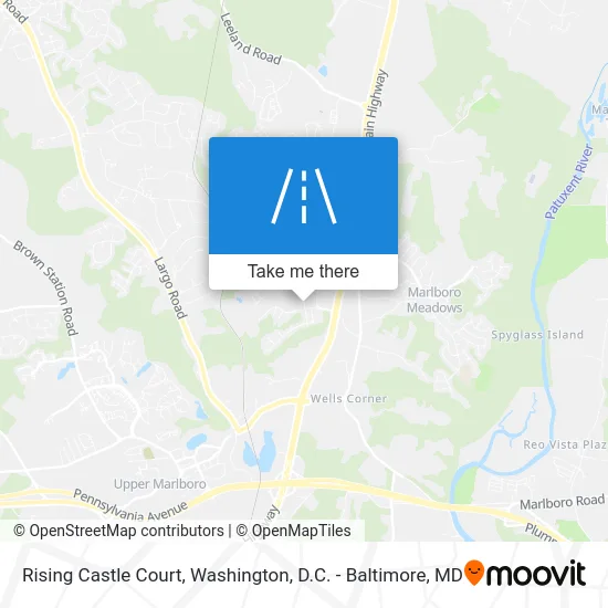 Rising Castle Court map