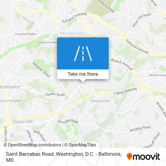 Saint Barnabas Road map