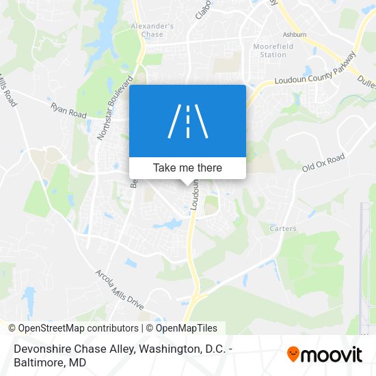 Devonshire Chase Alley map
