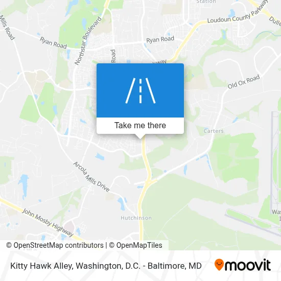 Kitty Hawk Alley map
