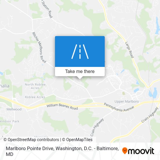 Mapa de Marlboro Pointe Drive