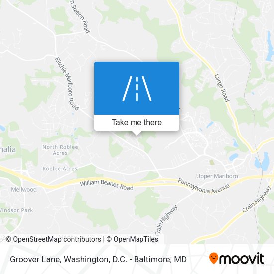 Groover Lane map