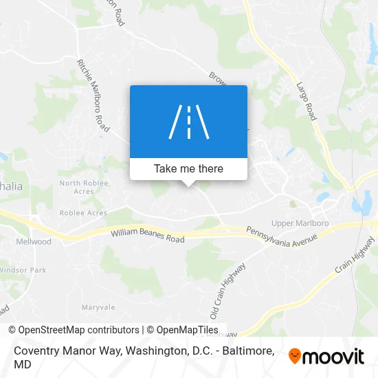 Coventry Manor Way map