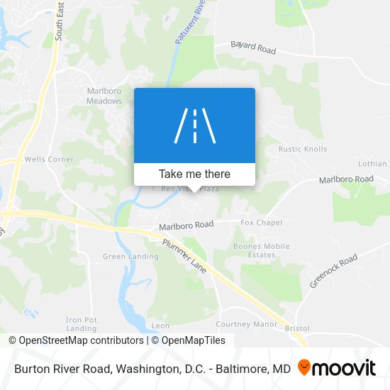 Burton River Road map