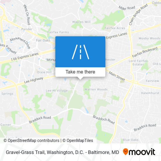Gravel-Grass Trail map