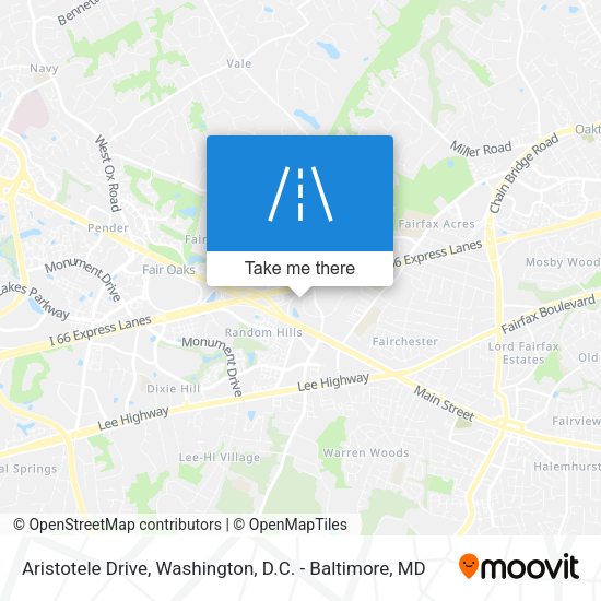 Mapa de Aristotele Drive