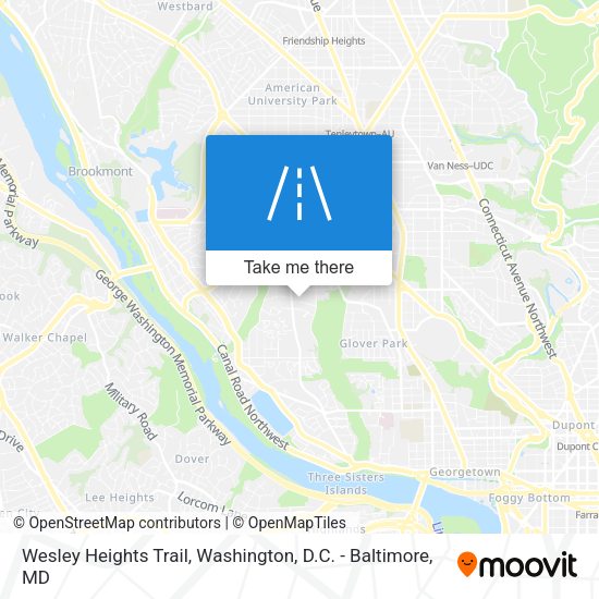 Mapa de Wesley Heights Trail