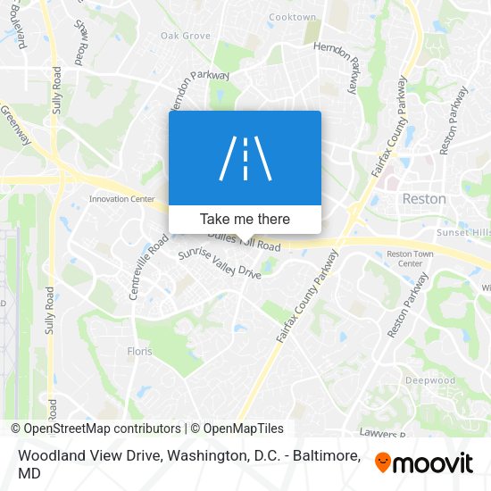 Woodland View Drive map