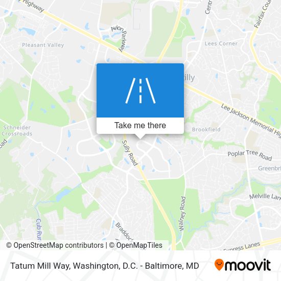 Tatum Mill Way map
