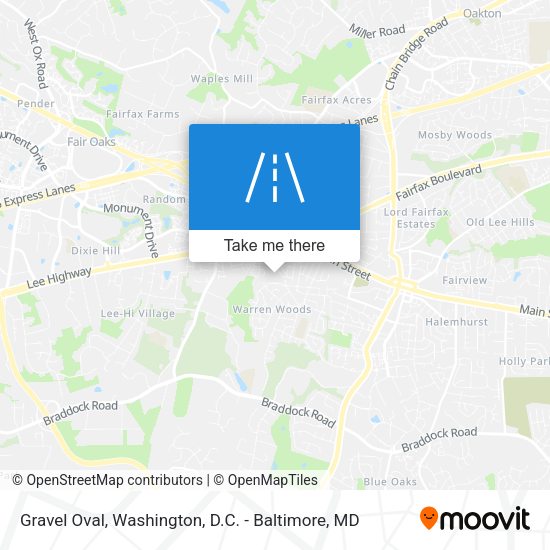 Mapa de Gravel Oval