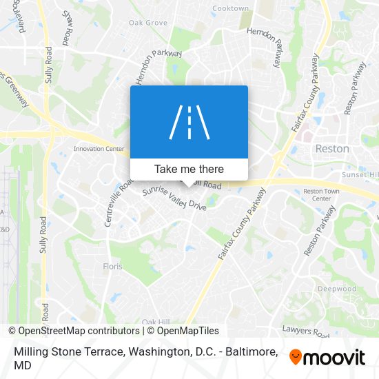 Milling Stone Terrace map
