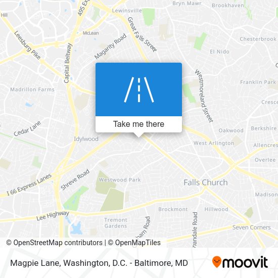 Magpie Lane map