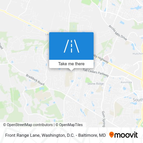 Front Range Lane map