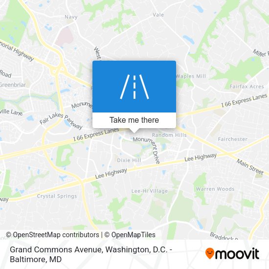 Grand Commons Avenue map