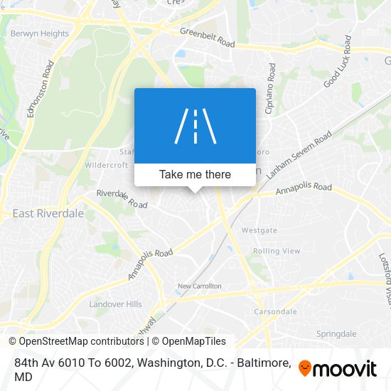 84th Av 6010 To 6002 map