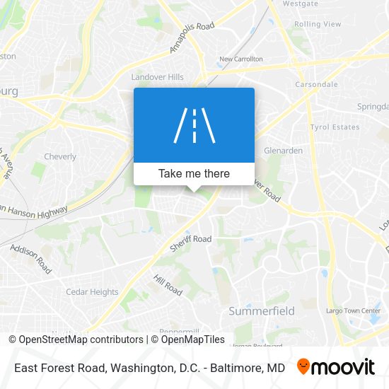 Mapa de East Forest Road
