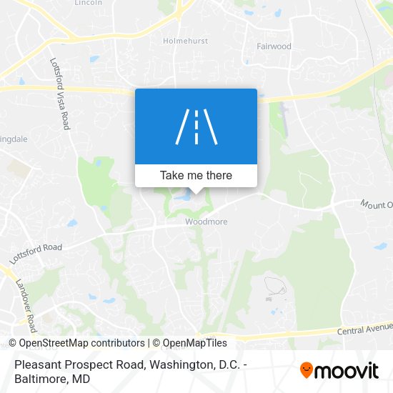 Pleasant Prospect Road map