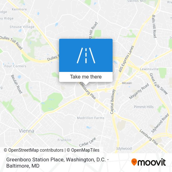 Greenboro Station Place map