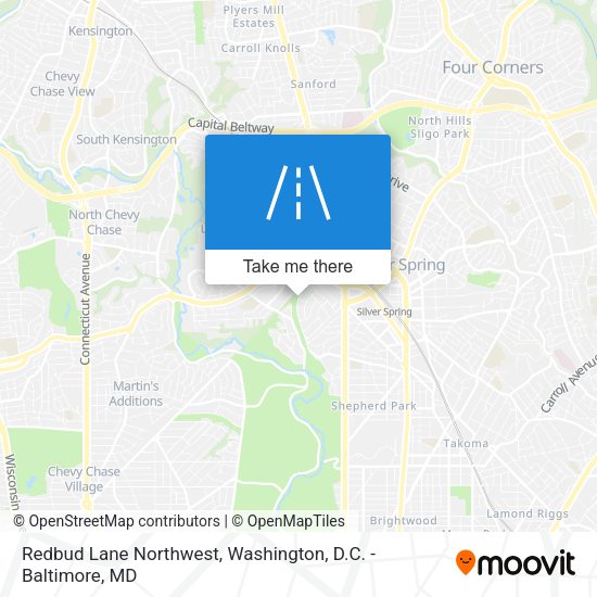 Redbud Lane Northwest map