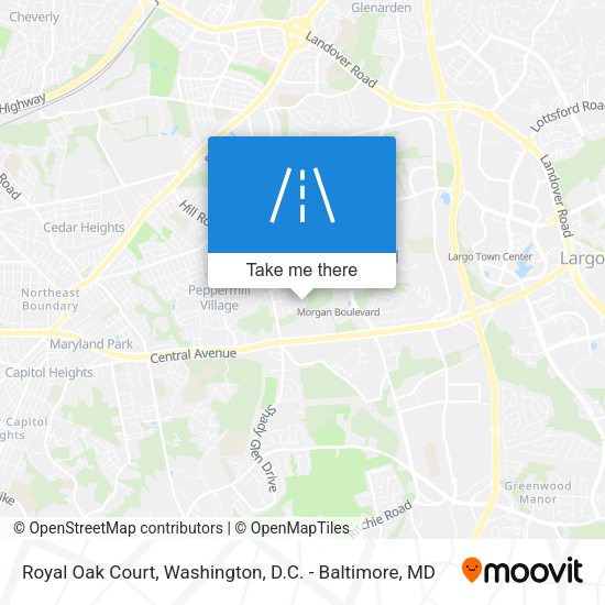 Royal Oak Court map