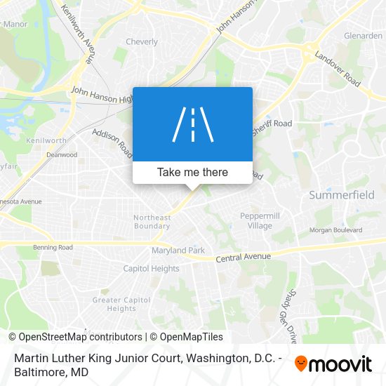 Martin Luther King Junior Court map