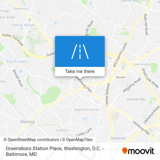 Mapa de Greensboro Station Place