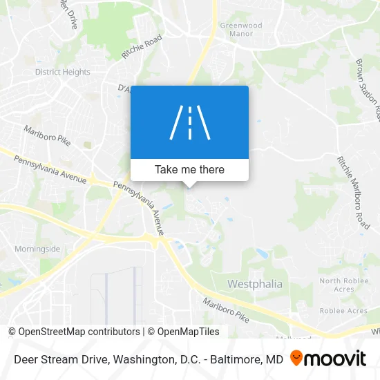 Deer Stream Drive map