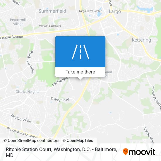 Mapa de Ritchie Station Court