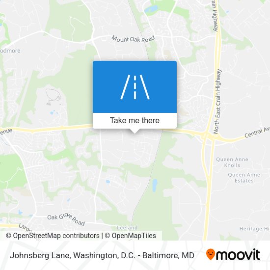 Johnsberg Lane map