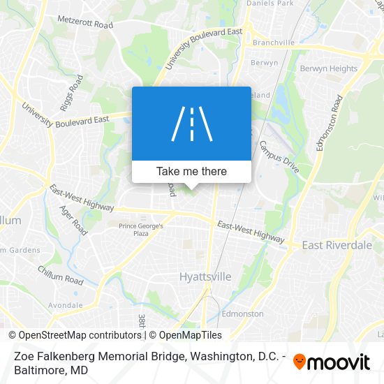 Mapa de Zoe Falkenberg Memorial Bridge
