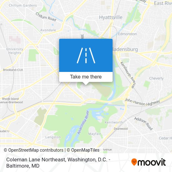 Mapa de Coleman Lane Northeast