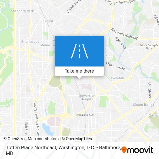 Totten Place Northeast map