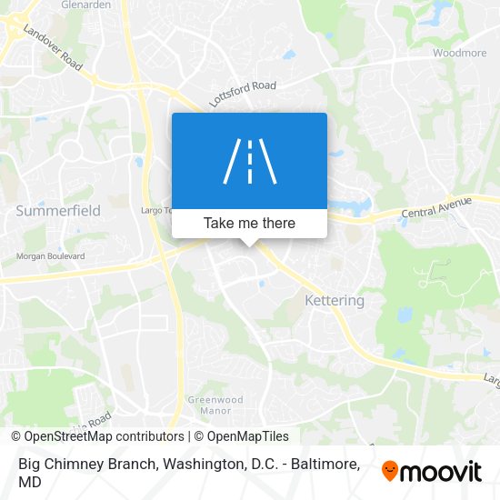 Big Chimney Branch map