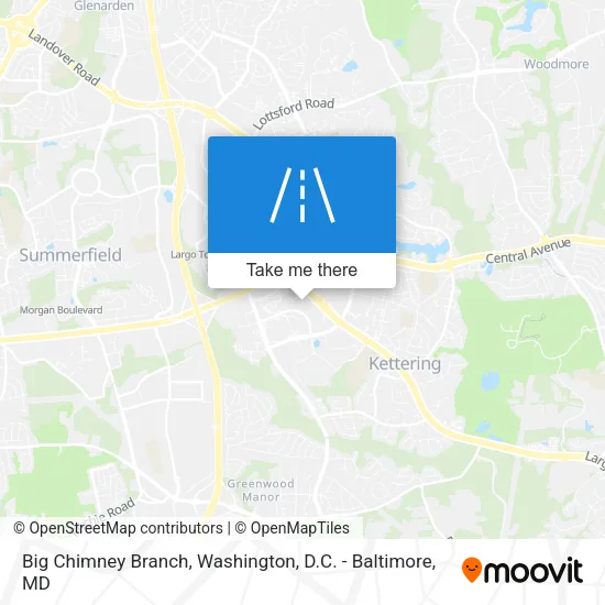 Big Chimney Branch map
