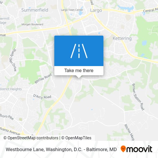 Westbourne Lane map